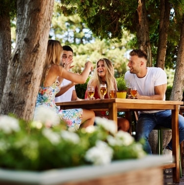 People enjoying drinks outdoor