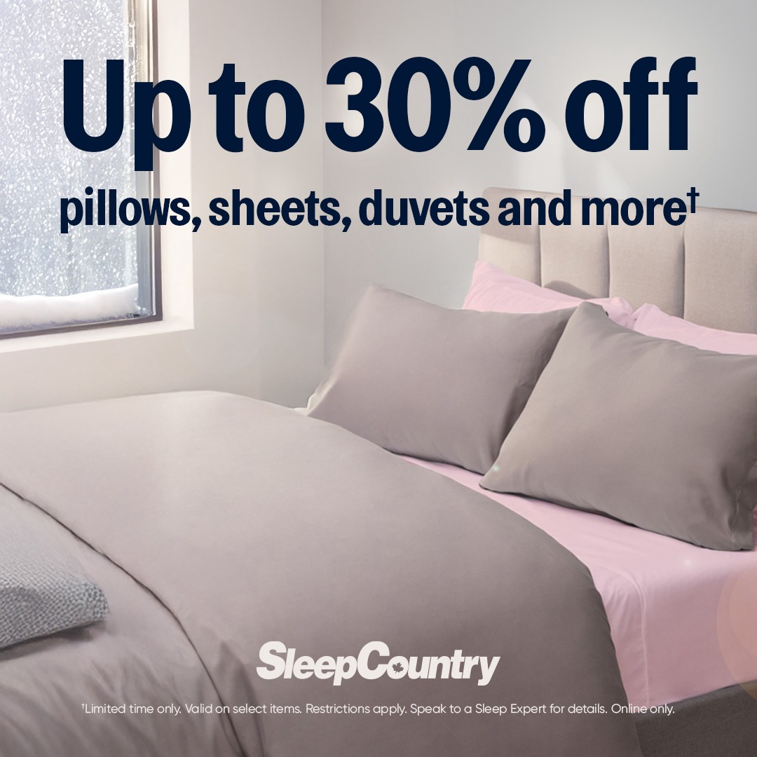 Sleep Country – 30% off pillows, sheets, duvets and more* icon