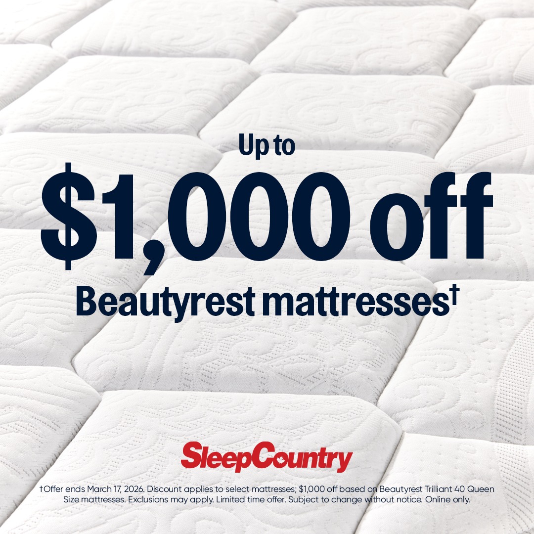 Sleep Country – Up to $1,000 off Beautyrest mattresses* icon