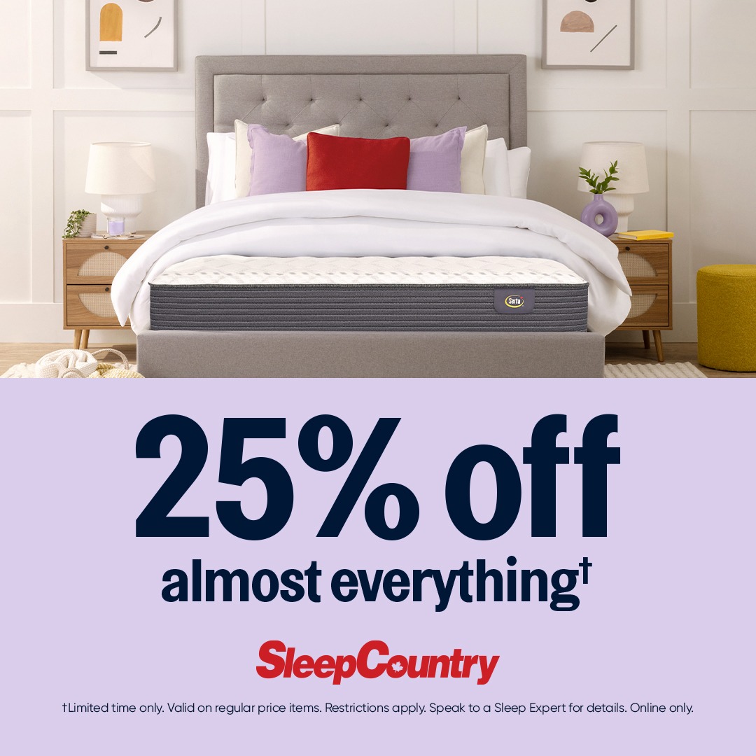 Sleep Country – 25% off almost everything* icon