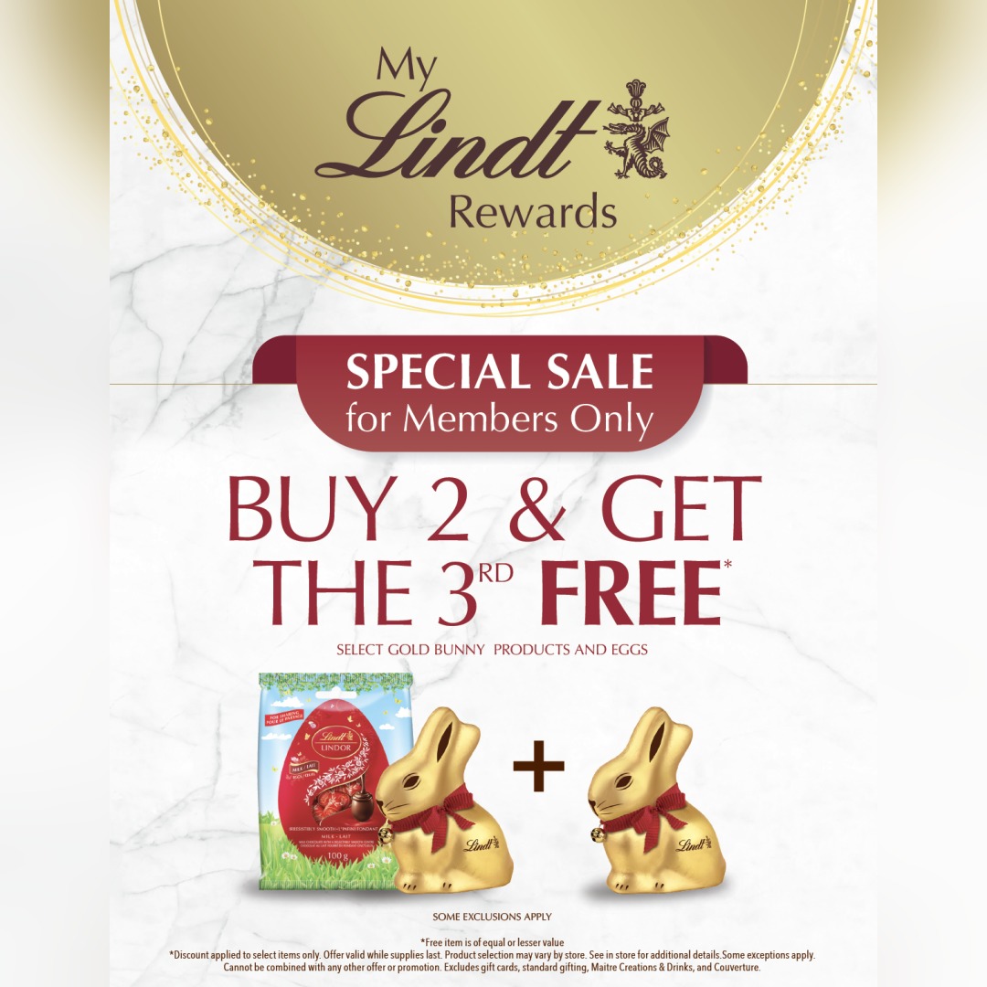 Lindt – Buy 2 Get the 3rd FREE! icon