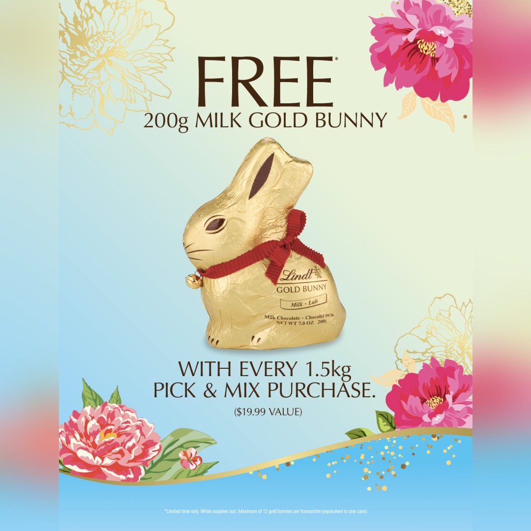 Outlet ONLY: Get a FREE 200g Milk GOLD BUNNY! icon