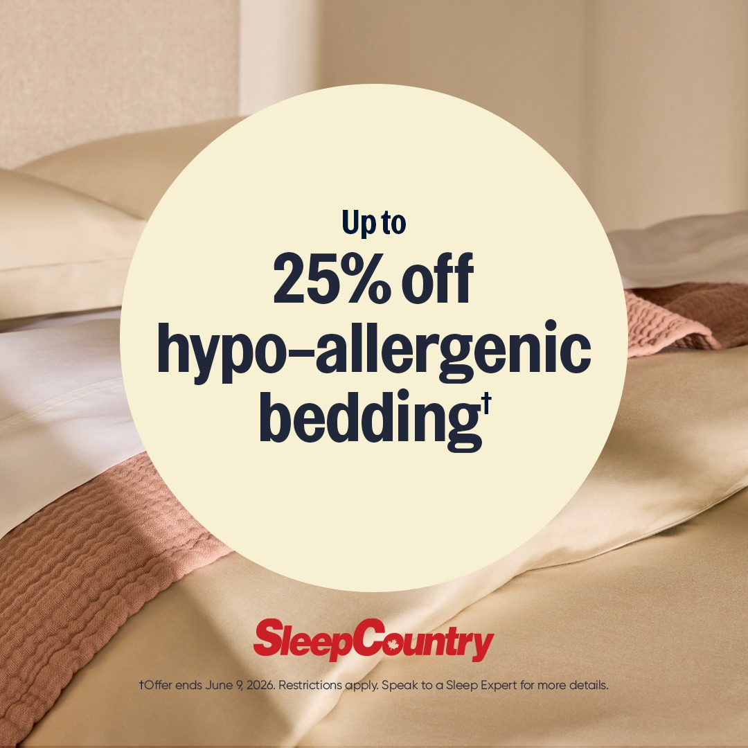 Up to 25% off hypoallergenic bedding* icon