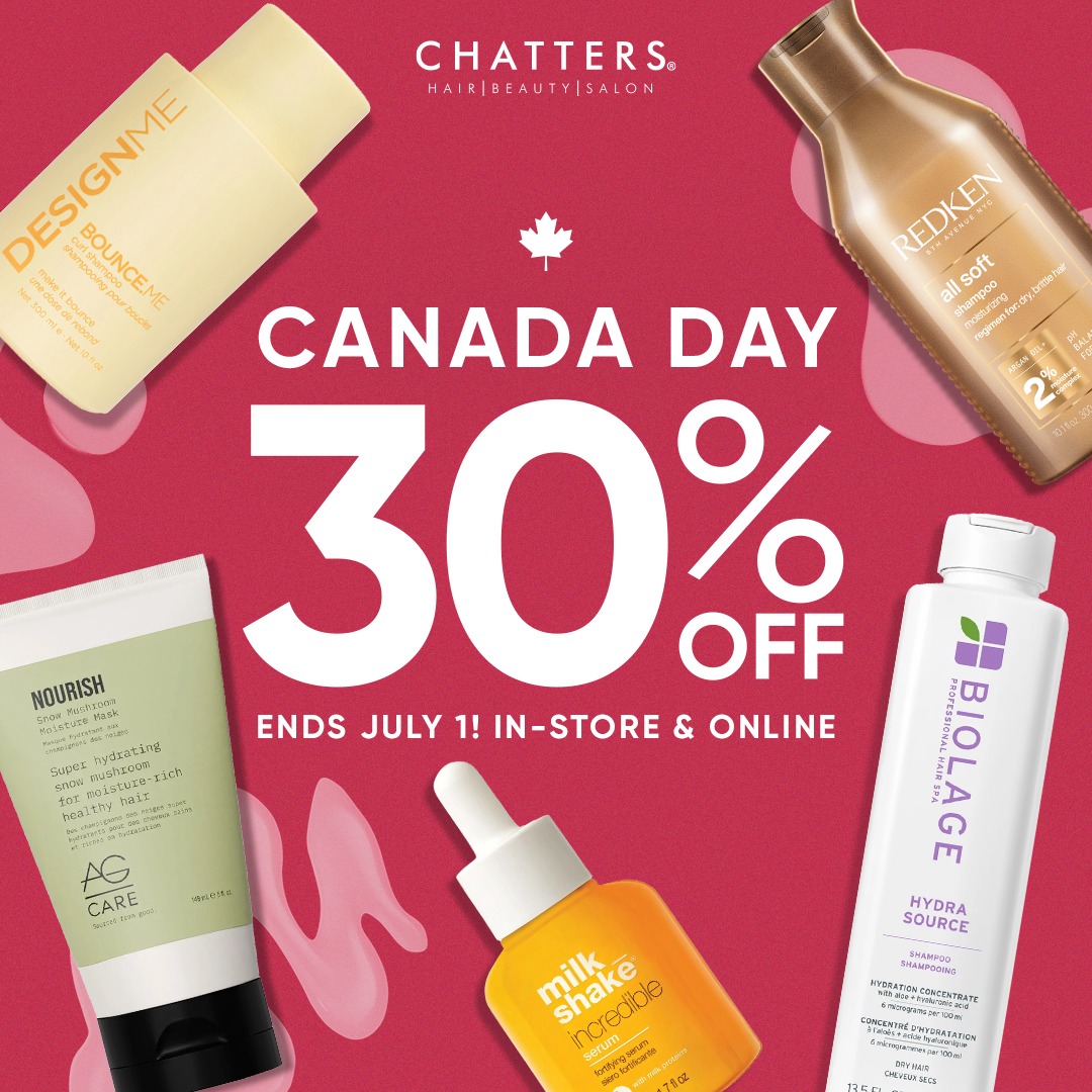 Celebrate Canada Day at Chatters with 30% off icon