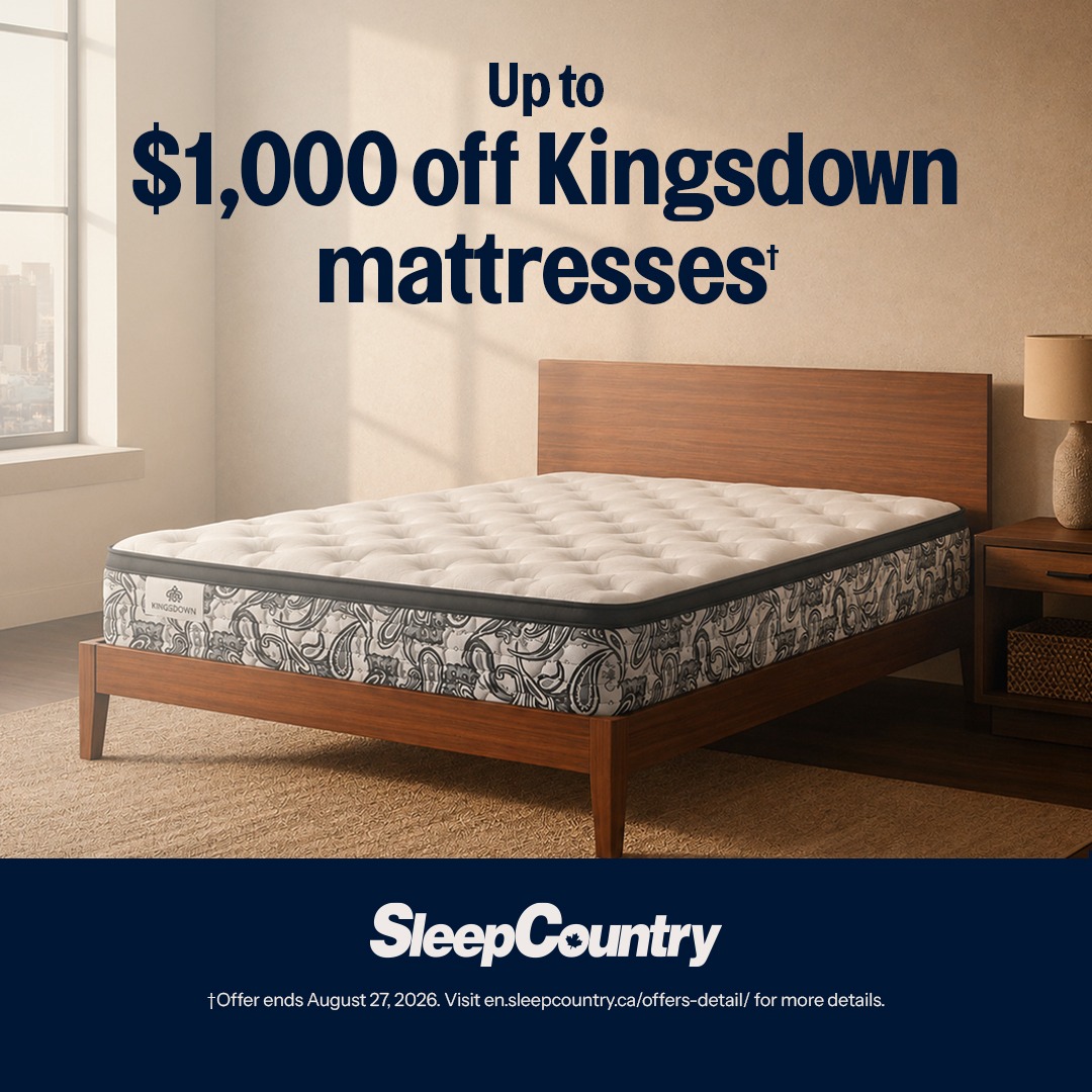 Up to $1,000 off Kingsdown mattresses* icon