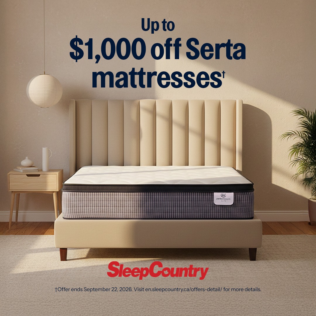 Up to $1,000 off Serta mattresses* icon