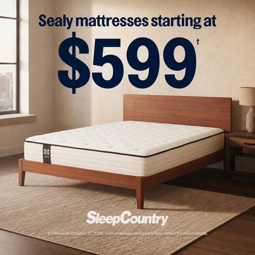 Sealy mattresses starting at $599* icon